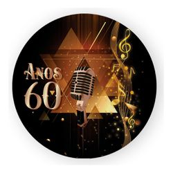 Painel Redondo 50x50 - Anos 60 - PAINEL E CORES