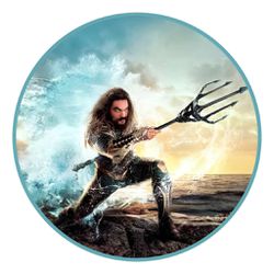 Painel Redondo 50x50 - Aquaman - PAINEL E CORES