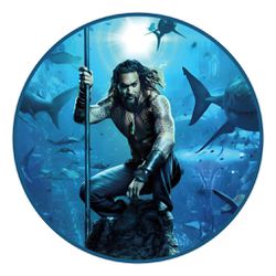 Painel Redondo 50x50 - Aquaman - PAINEL E CORES