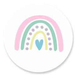 Painel Redondo 50x50 - Arco-Íris - PAINEL E CORES