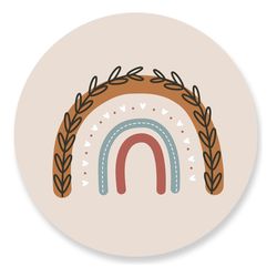 Painel Redondo 50x50 - Arco-Íris - PAINEL E CORES