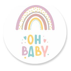 Painel Redondo 50x50 - Arco-Íris - PAINEL E CORES