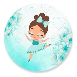 Painel Redondo 50x50 - Bailarina - PAINEL E CORES