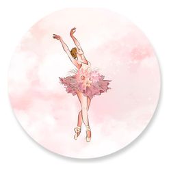 Painel Redondo 50x50 - Bailarina - PAINEL E CORES