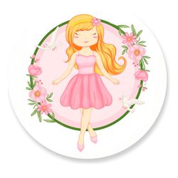 Painel Redondo 50x50 - Bailarina - PAINEL E CORES