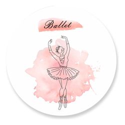 Painel Redondo 50x50 - Bailarina - PAINEL E CORES