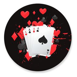 Painel Redondo 50x50 - Baralho Jogos - PAINEL E CORES