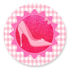 Painel Redondo 50x50 - Barbie - PAINEL E CORES