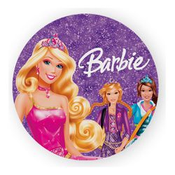 Painel Redondo 50x50 - Barbie - PAINEL E CORES