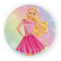 Painel Redondo 50x50 - Barbie - PAINEL E CORES