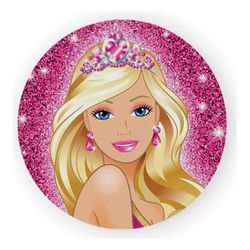 Painel Redondo 50x50 - Barbie - PAINEL E CORES