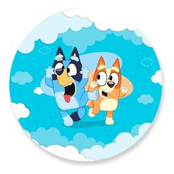 Painel Redondo 50x50 - Bluey - PAINEL E CORES