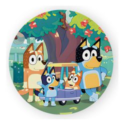 Painel Redondo 50x50 - Bluey - PAINEL E CORES