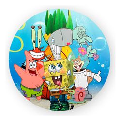 Painel Redondo 50x50 - Bob Esponja - PAINEL E CORES