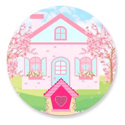 Painel Redondo 50x50 - Boneca - PAINEL E CORES