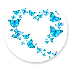 Painel Redondo 50x50 - Borboleta - PAINEL E CORES