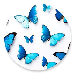 Painel Redondo 50x50 - Borboleta - PAINEL E CORES