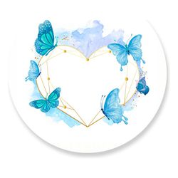 Painel Redondo 50x50 - Borboleta - PAINEL E CORES