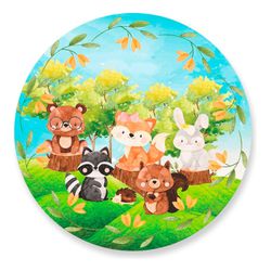 Painel Redondo 50x50 - Bosque - PAINEL E CORES