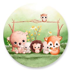 Painel Redondo 50x50 - Bosque - PAINEL E CORES