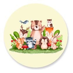 Painel Redondo 50x50 - Bosque - PAINEL E CORES