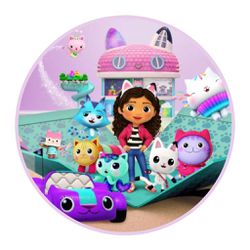 Painel Redondo 50x50 - Casa Mágica da Gabi - PAINEL E CORES