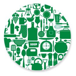 Painel Redondo 50x50 - Chá de Cozinha - PAINEL E CORES