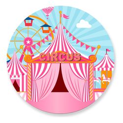 Painel Redondo 50x50 - Circo - PAINEL E CORES