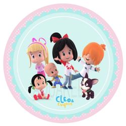 Painel Redondo 50x50 - Cleo e Cuquin - PAINEL E CORES