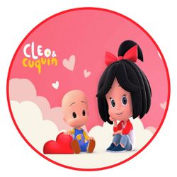 Painel Redondo 50x50 - Cleo e Cuquin - PAINEL E CORES