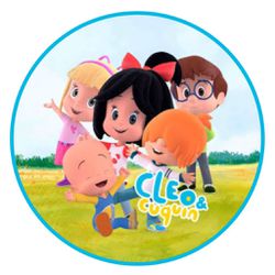 Painel Redondo 50x50 - Cleo e Cuquin - PAINEL E CORES