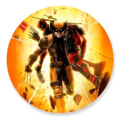 Painel Redondo 50x50 - Deadpool - PAINEL E CORES