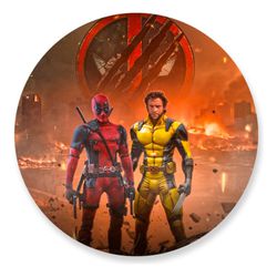 Painel Redondo 50x50 - Deadpool - PAINEL E CORES
