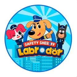 Painel Redondo 50x50 - Detetive Labrador - PAINEL E CORES