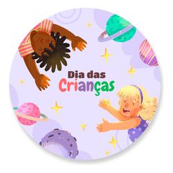 Painel Redondo 50x50 - Dia das Crianças - PAINEL E CORES