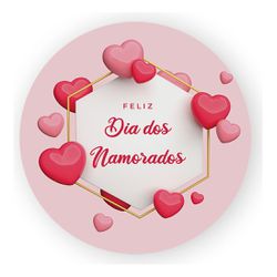Painel Redondo 50x50 - Dia dos Namorados - PAINEL E CORES