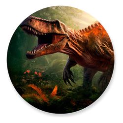 Painel Redondo 50x50 - Dinossauro - PAINEL E CORES