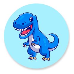 Painel Redondo 50x50 - Dinossauro - PAINEL E CORES