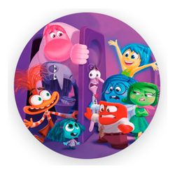 Painel Redondo 50x50 - Divertidamente - PAINEL E CORES