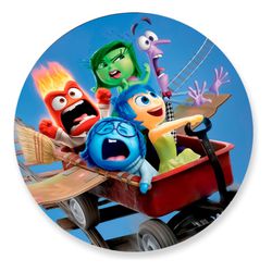 Painel Redondo 50x50 - Divertidamente - PAINEL E CORES