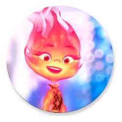 Painel Redondo 50x50 - Divertidamente - PAINEL E CORES