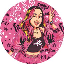 Painel Redondo 50x50 - Emilly Vick - PAINEL E CORES