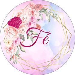 Painel Redondo 50x50 - Fé - PAINEL E CORES