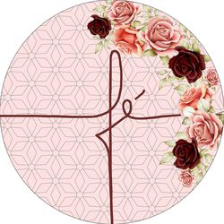 Painel Redondo 50x50 - Fé - PAINEL E CORES