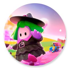 Painel Redondo 50x50 - Fall Guys - PAINEL E CORES