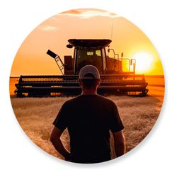 Painel Redondo 50x50 - Fazenda Agro - PAINEL E CORES