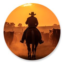 Painel Redondo 50x50 - Fazenda Agro - PAINEL E CORES