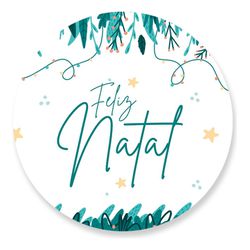 Painel Redondo 50x50 - Feliz Natal - PAINEL E CORES