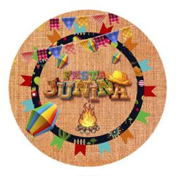 Painel Redondo 50x50 - Festa Junina - PAINEL E CORES