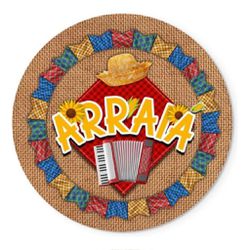 Painel Redondo 50x50 - Festa Junina - PAINEL E CORES